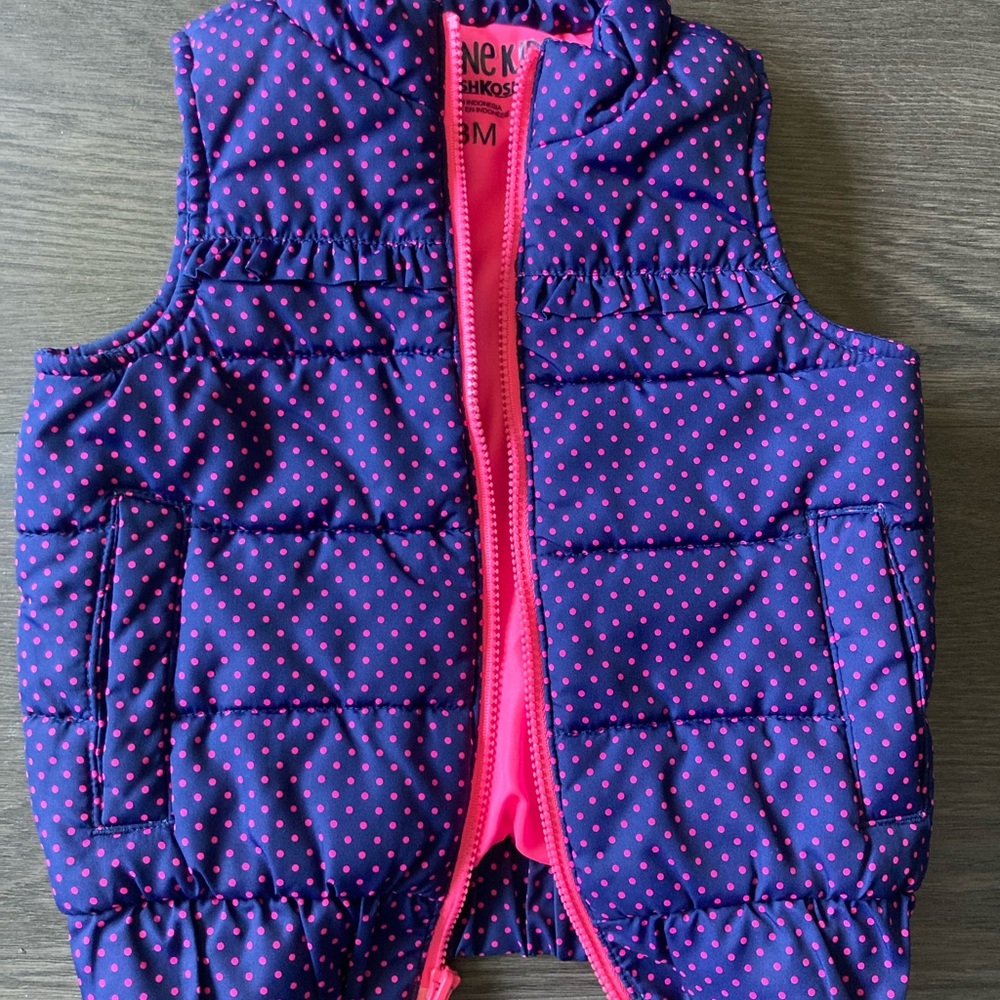 OshKosh B'gosh Polka Dot Puffer Vest